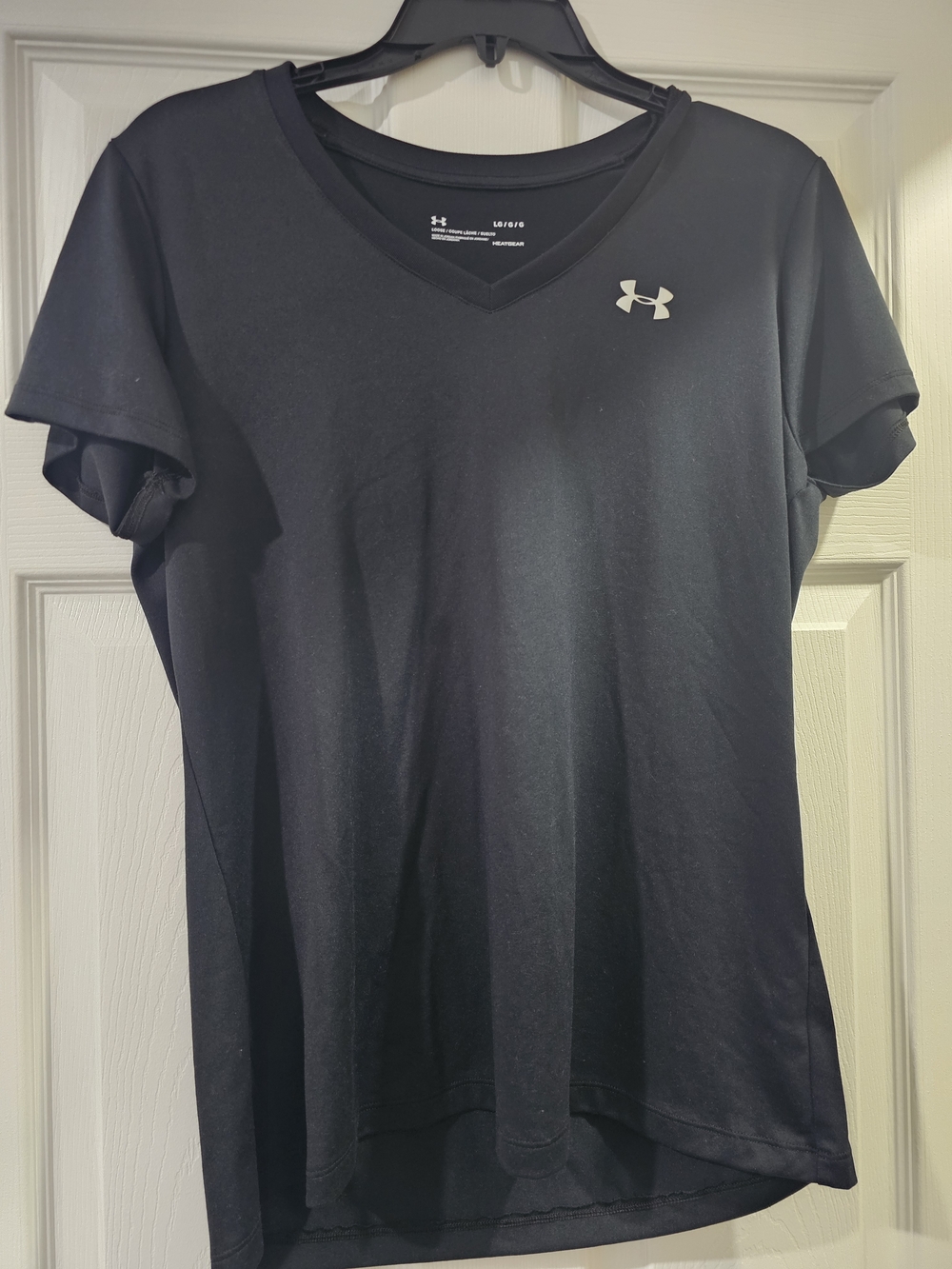 LG Black V-Neck Short Sleeve Performance Tee